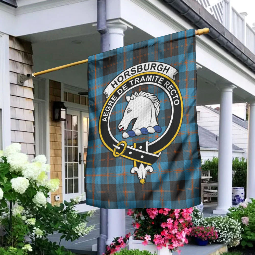 Horsburgh Tartan Flag with Family Crest - Tartan Vibes Clothing