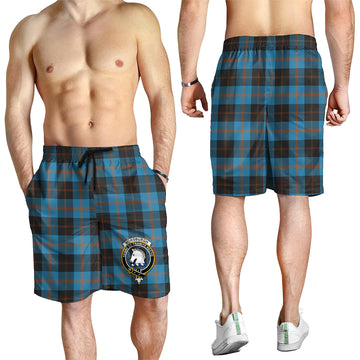 Horsburgh Tartan Mens Shorts with Family Crest