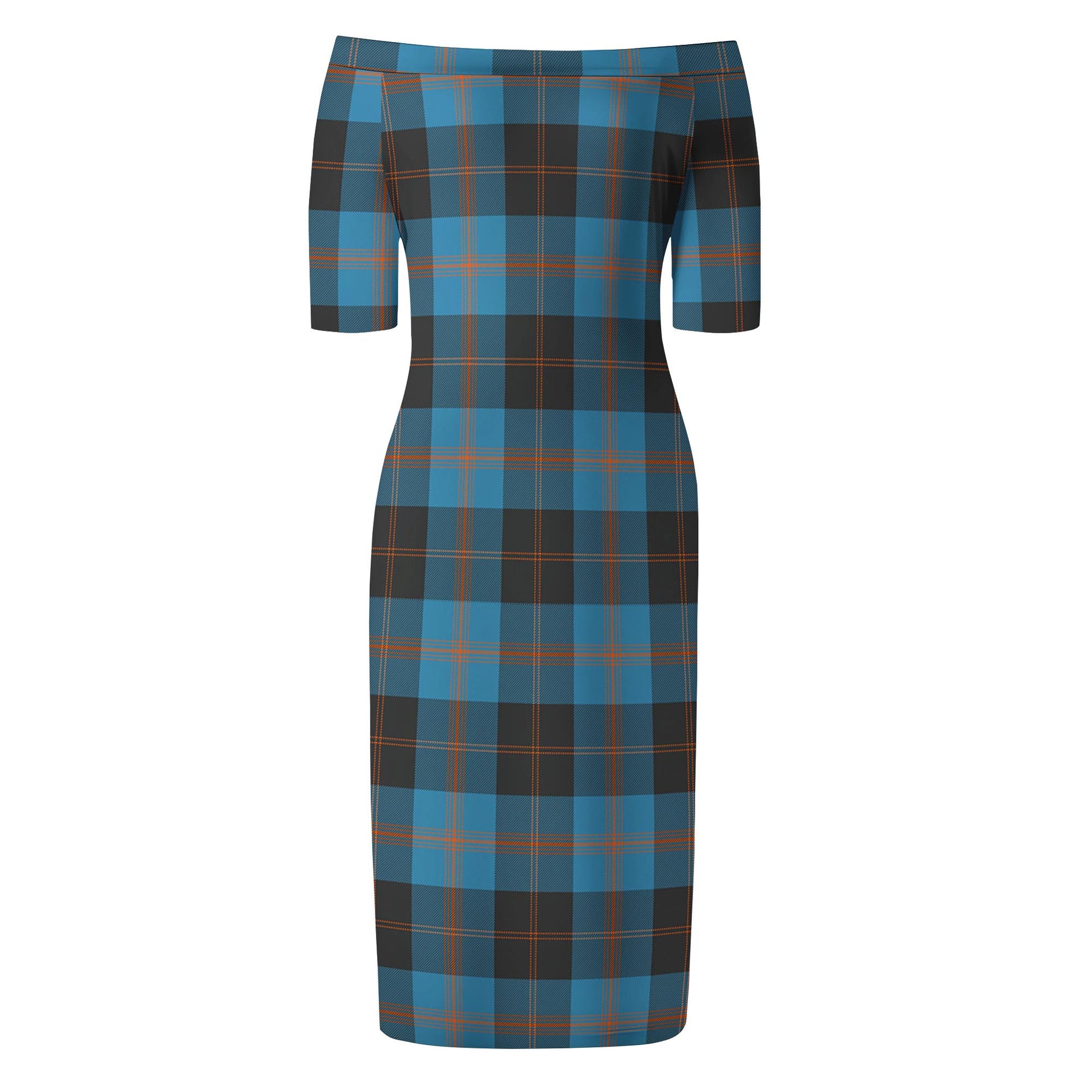 Horsburgh Tartan Off Shoulder Lady Dress - Tartanvibesclothing