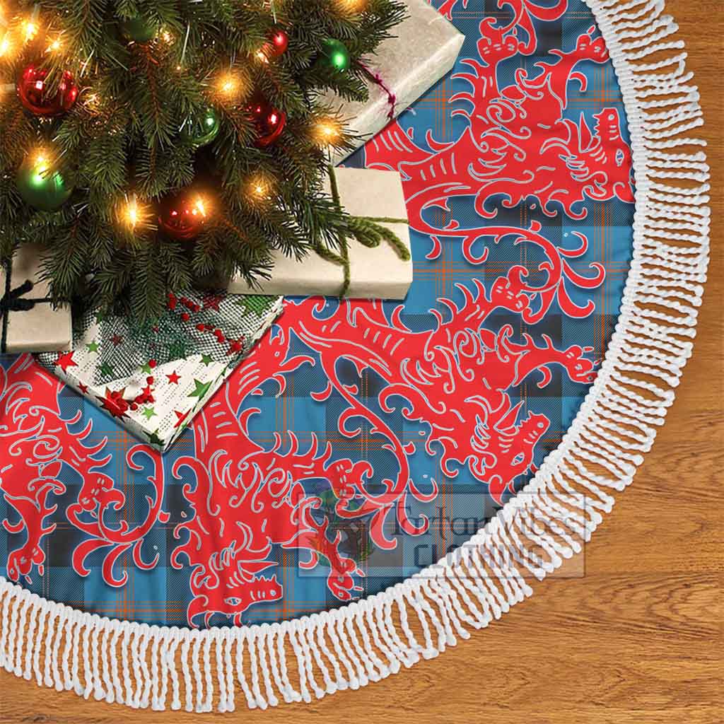 Tartan Vibes Clothing Horsburgh Tartan Christmas Tree Skirt Lion Rampant Style