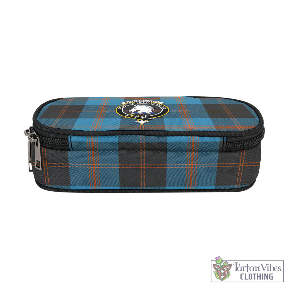 Tartan Vibes Clothing Horsburgh Tartan Pen and Pencil Case with Family Crest