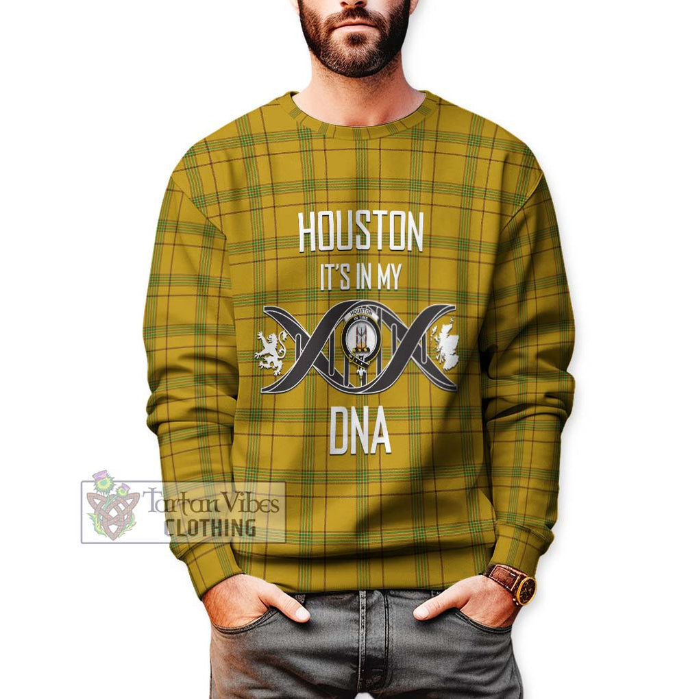 Houston Tartan Sweatshirt with Family Crest DNA In Me Style Unisex - Tartanvibesclothing Shop