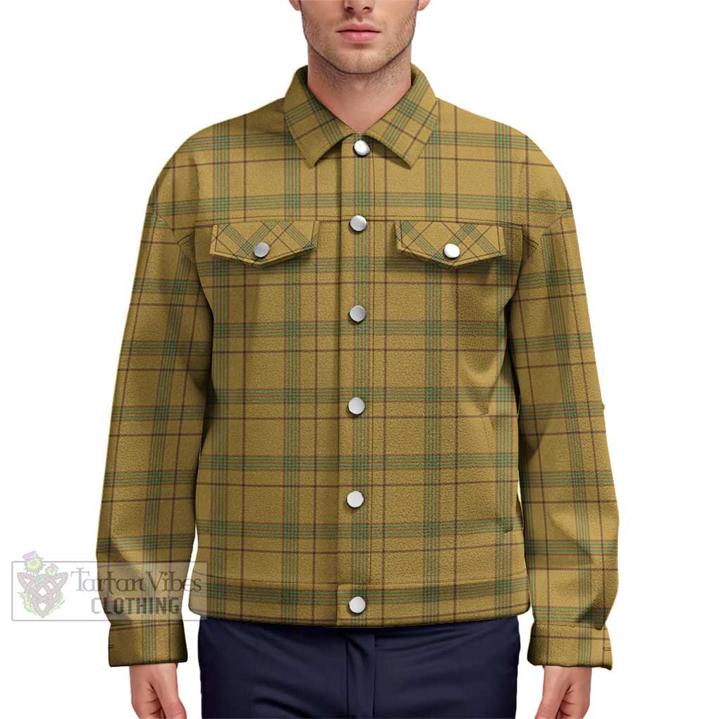 Houston Tartan Unisex Lapel Cotton Jacket Unisex - Tartan Vibes Clothing