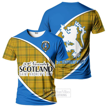 Houston Family Crest Tartan T-Shirt Celebrate Saint Andrew's Day in Style