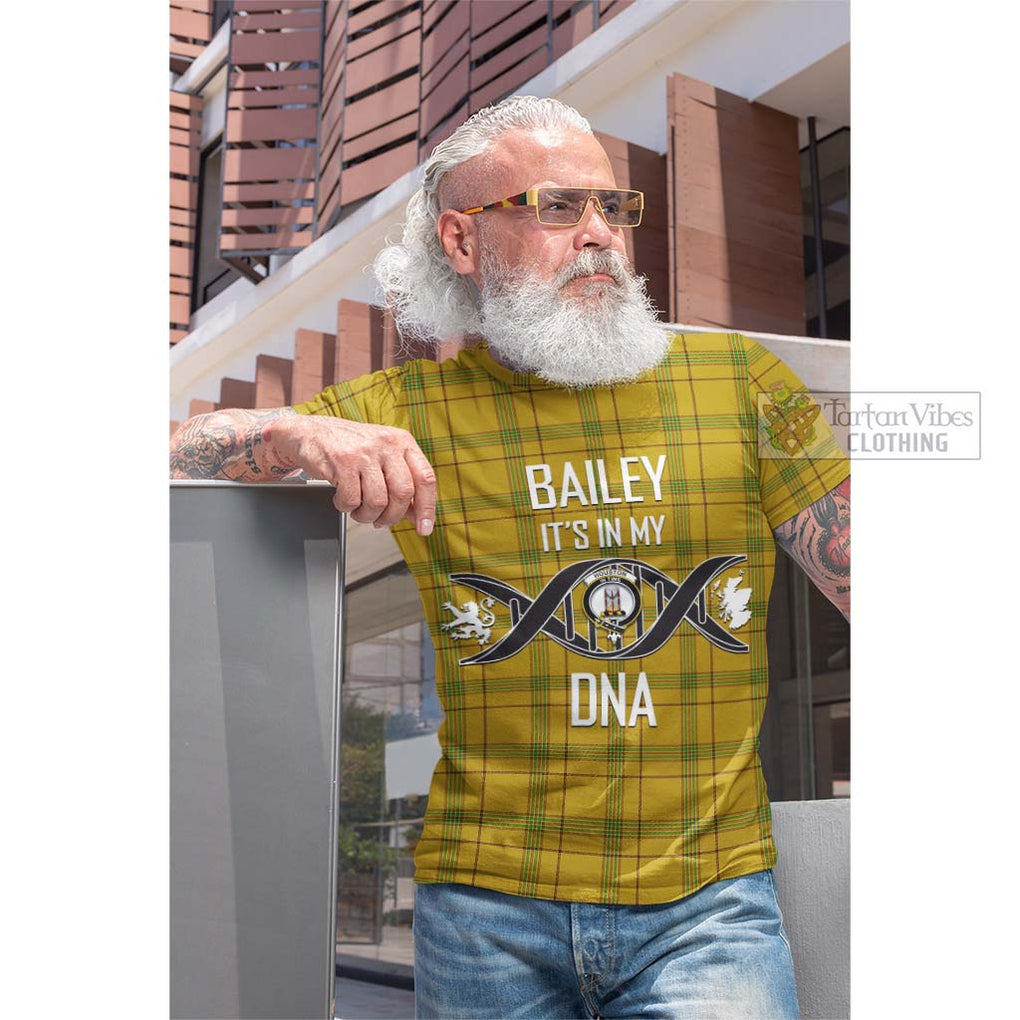 Tartan Vibes Clothing Houston Tartan Cotton T-shirt with Family Crest DNA In Me Style