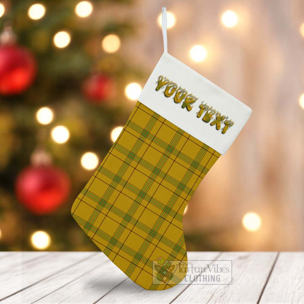 Tartan Vibes Clothing Houston Tartan Christmas Stocking with Personalized Text