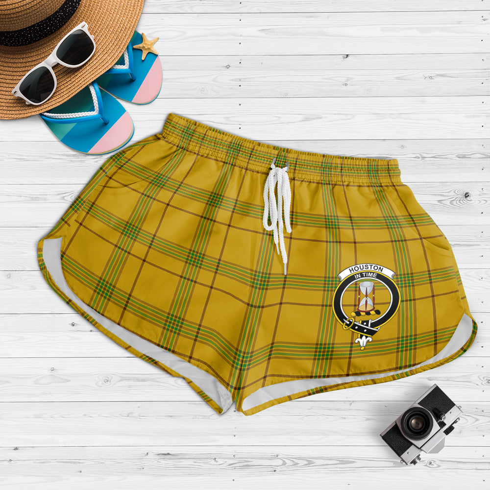 houston-tartan-womens-shorts-with-family-crest