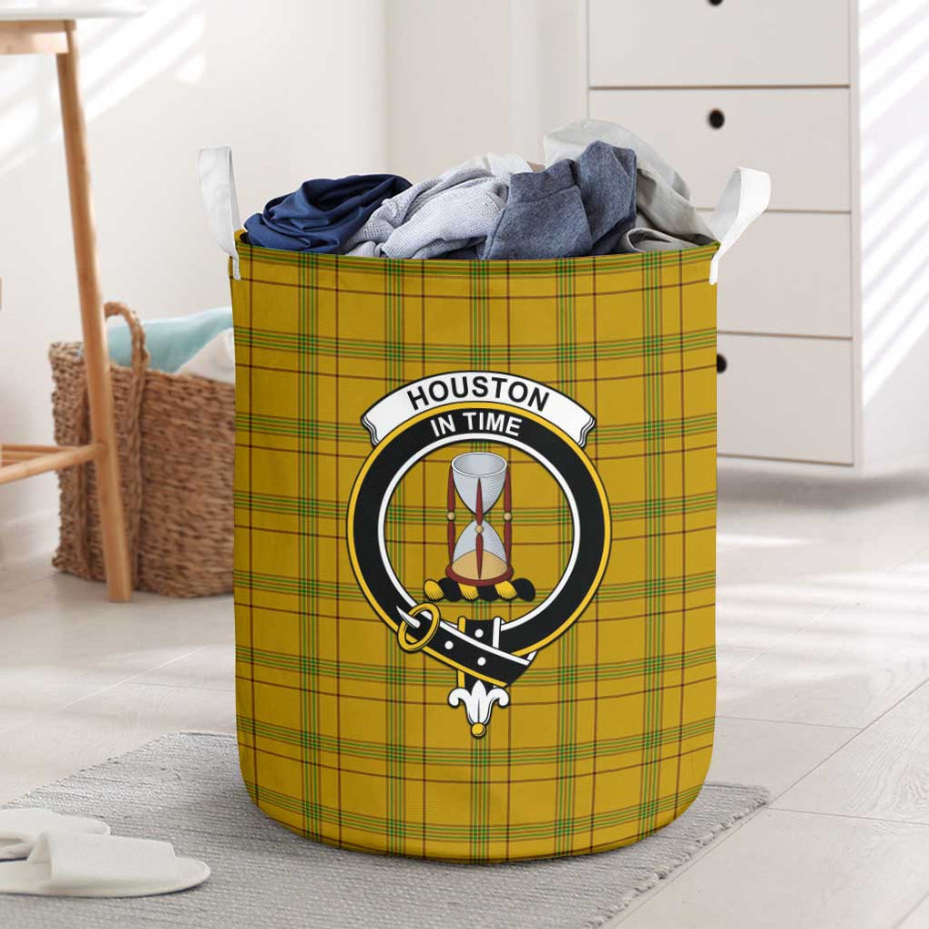 Houston Tartan Laundry Basket with Family Crest One Size - Tartanvibesclothing Shop