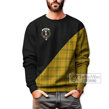 Houston Tartan Sweatshirt with Family Crest and Military Logo Style