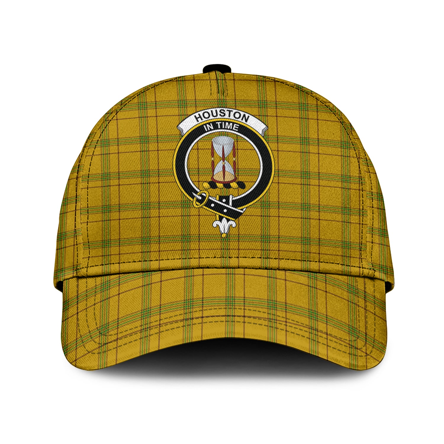 Houston Tartan Classic Cap with Family Crest Classic Cap Universal Fit - Tartan Vibes Clothing