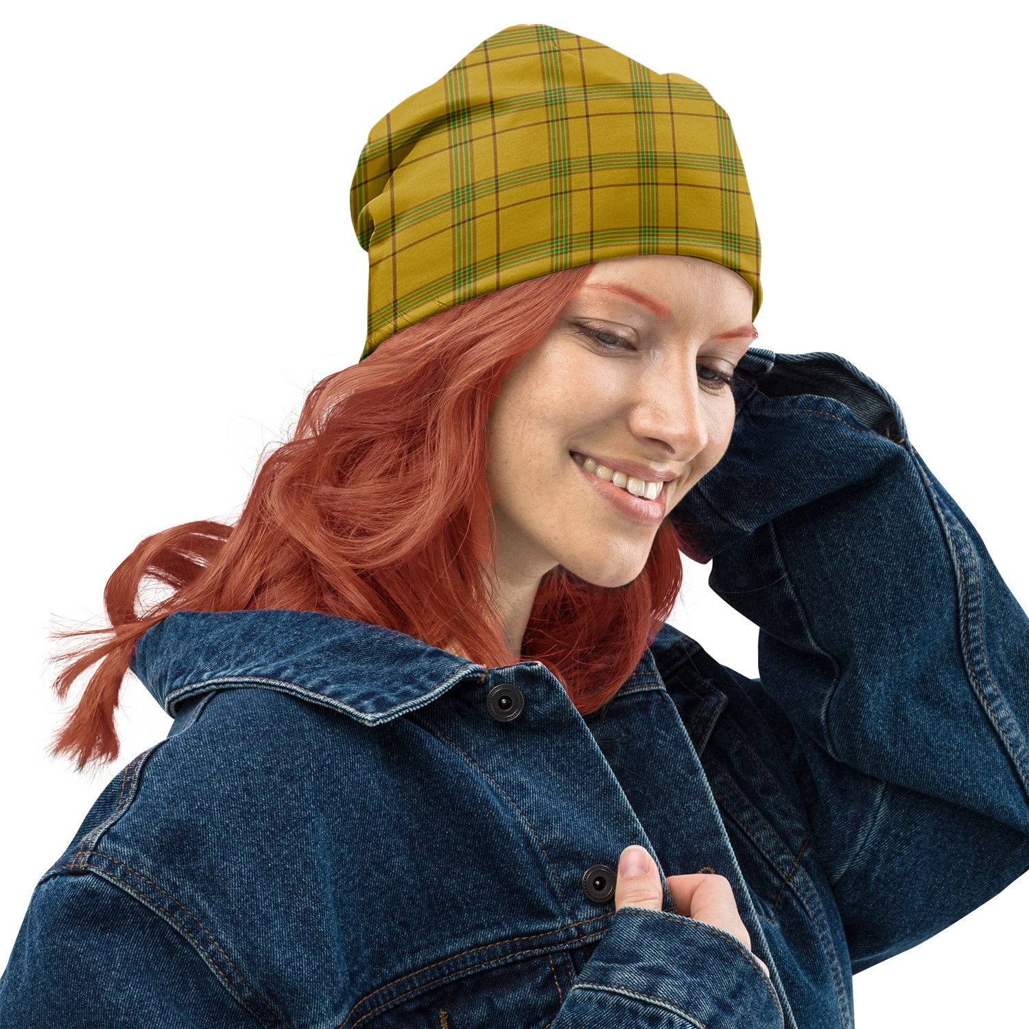 Houston Tartan Beanies Hat One Size 10.5*10.2 inches - Tartan Vibes Clothing