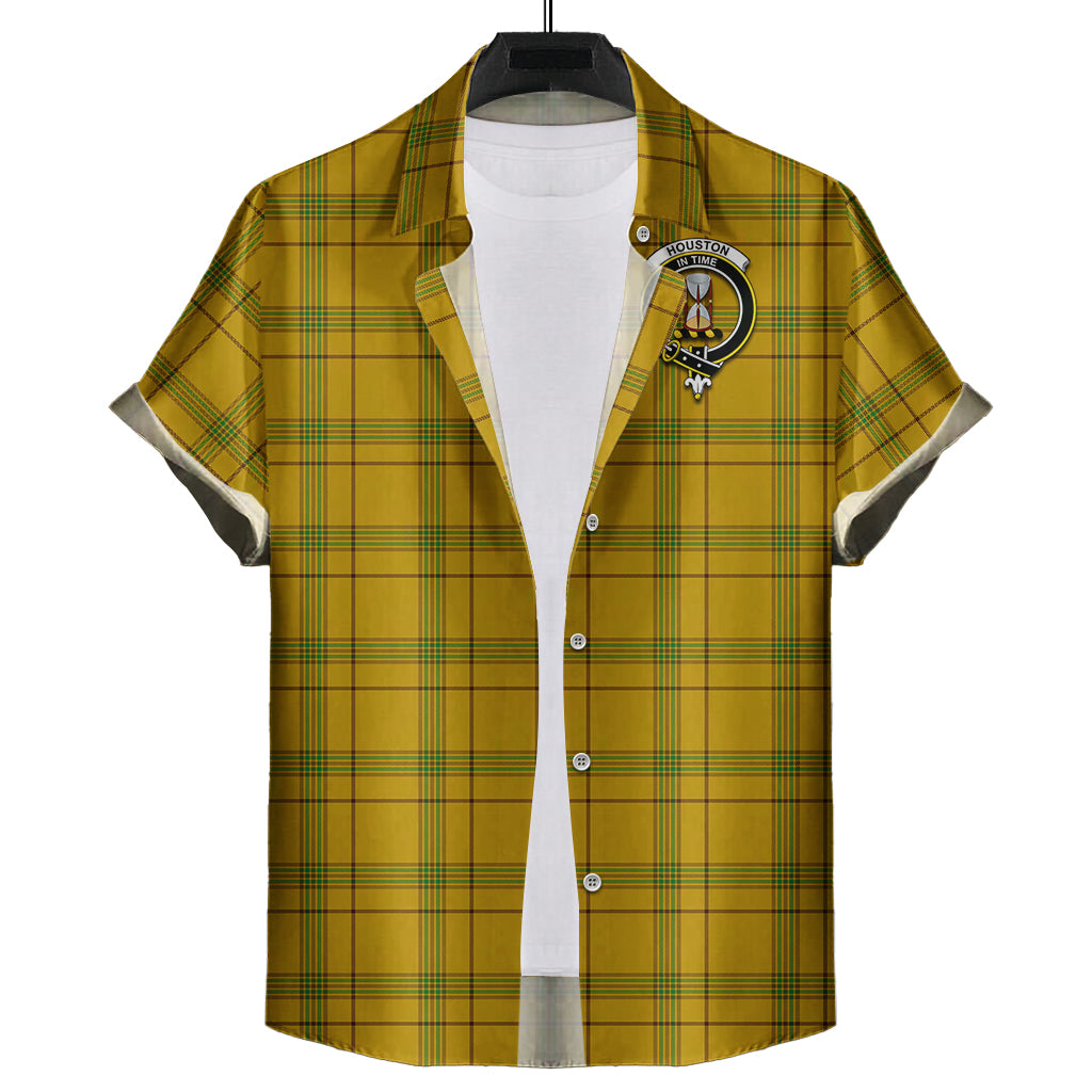 houston-tartan-short-sleeve-button-down-shirt-with-family-crest