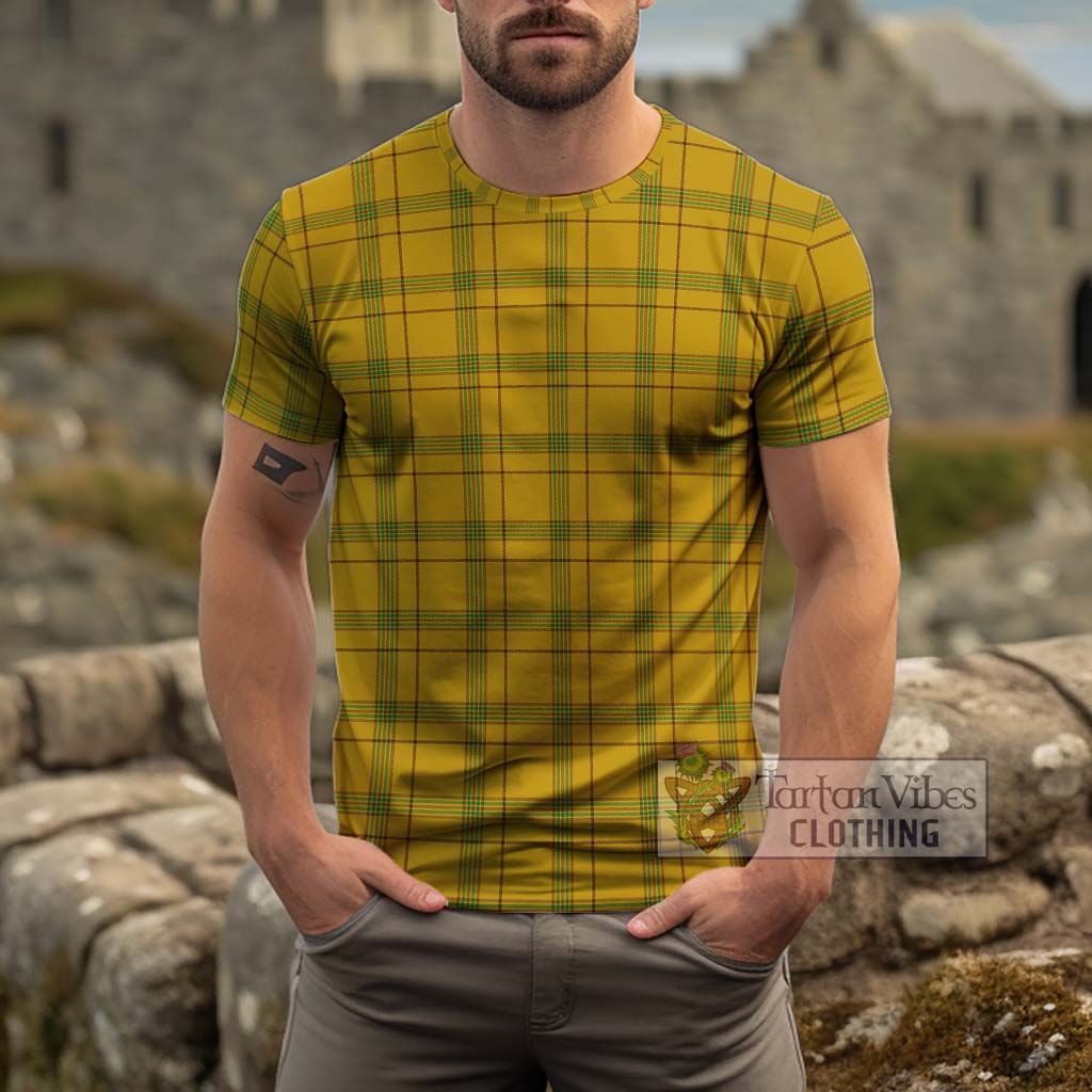 Houston Tartan Cotton T-Shirt Men's Shirt - Tartanvibesclothing Shop