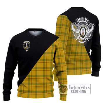 Houston Tartan Ugly Sweater with Family Crest and Military Logo Style