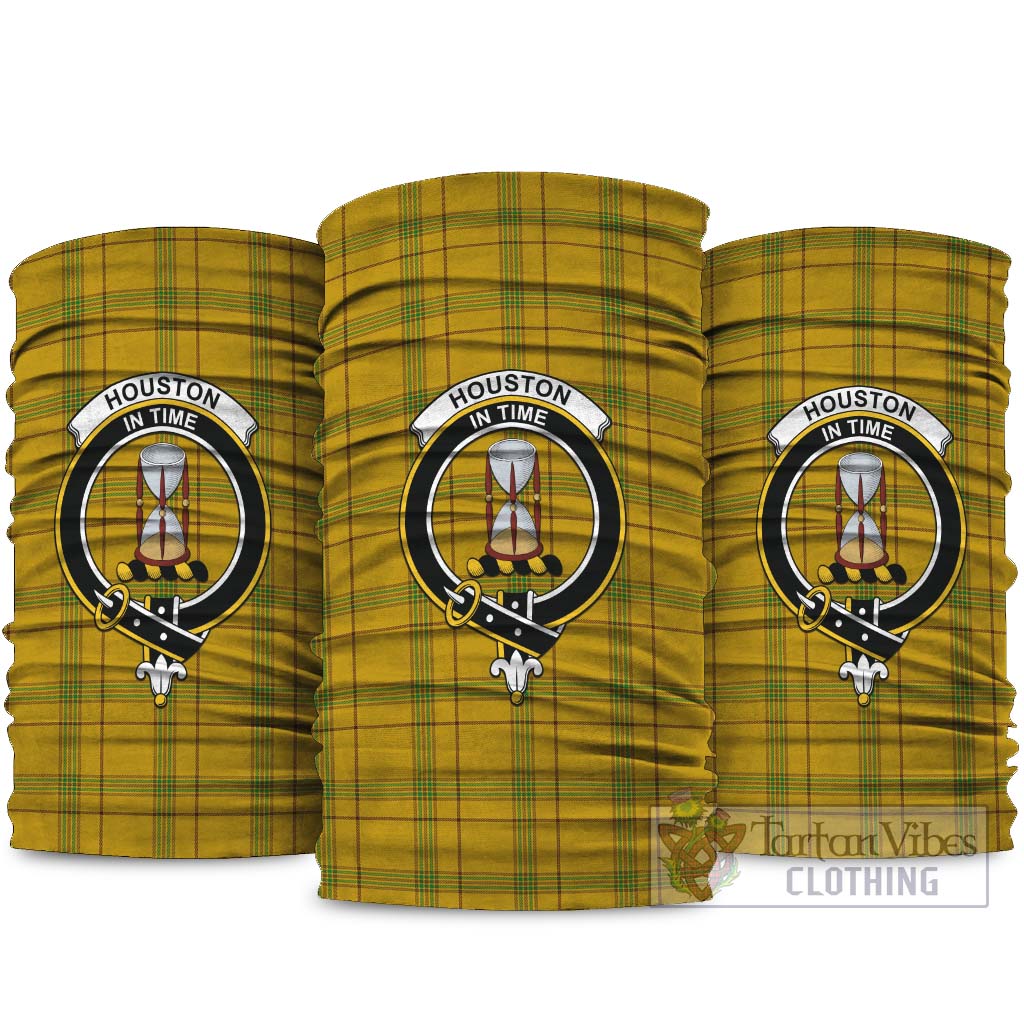 Houston Tartan Neck Gaiters, Tartan Bandanas, Tartan Head Band with Family Crest