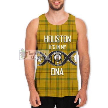 Houston Tartan Men's Tank Top with Family Crest DNA In Me Style