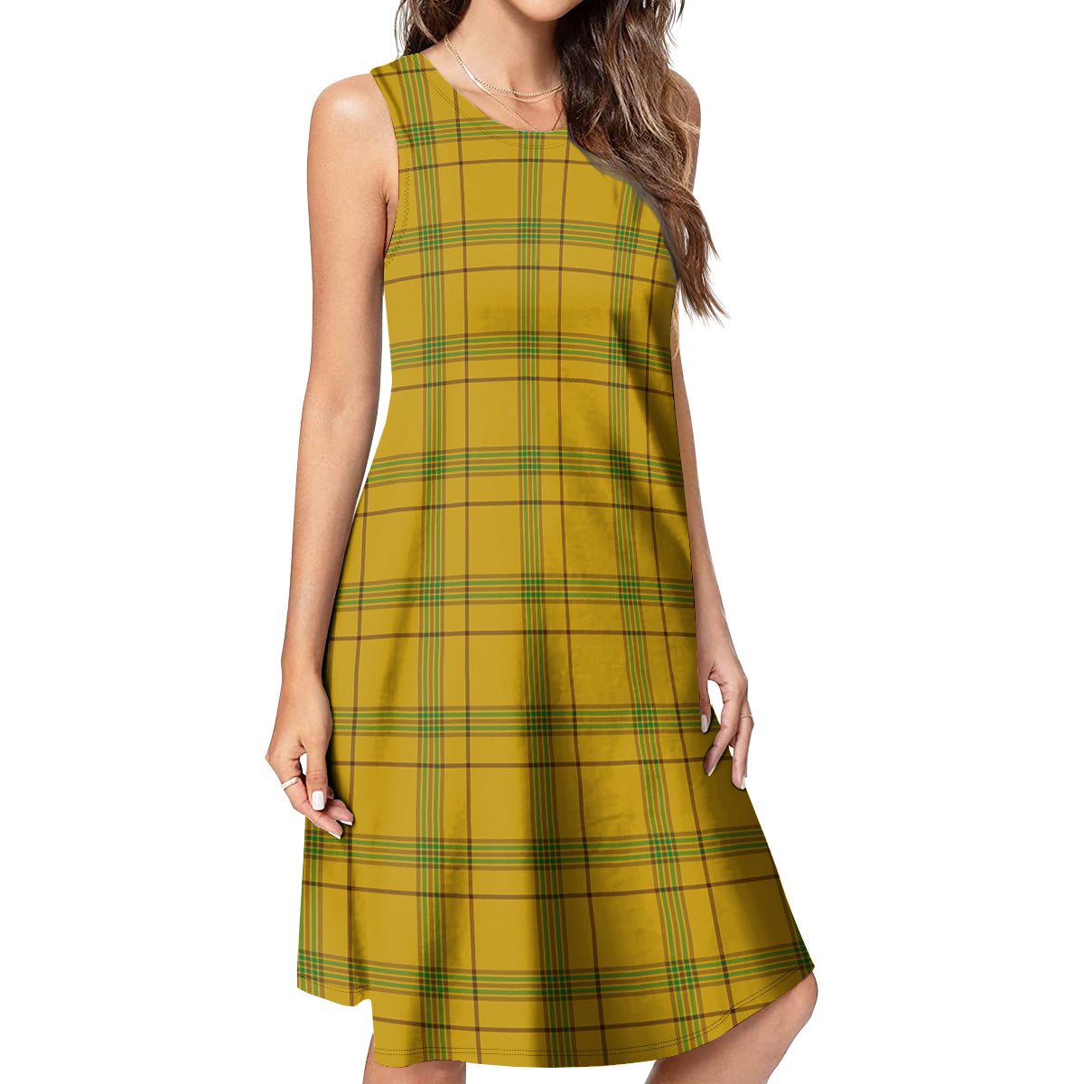 Houston Tartan Womens Casual Dresses - Tartanvibesclothing