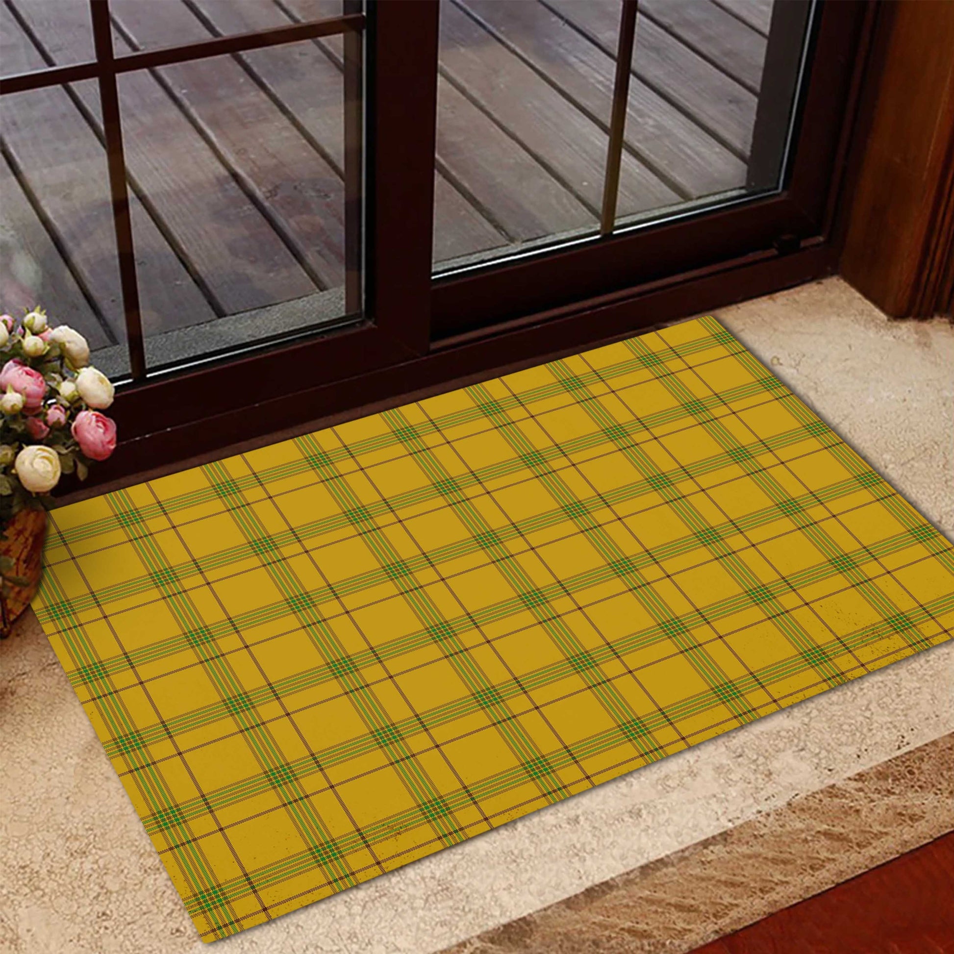 Houston Tartan Door Mat - Tartanvibesclothing