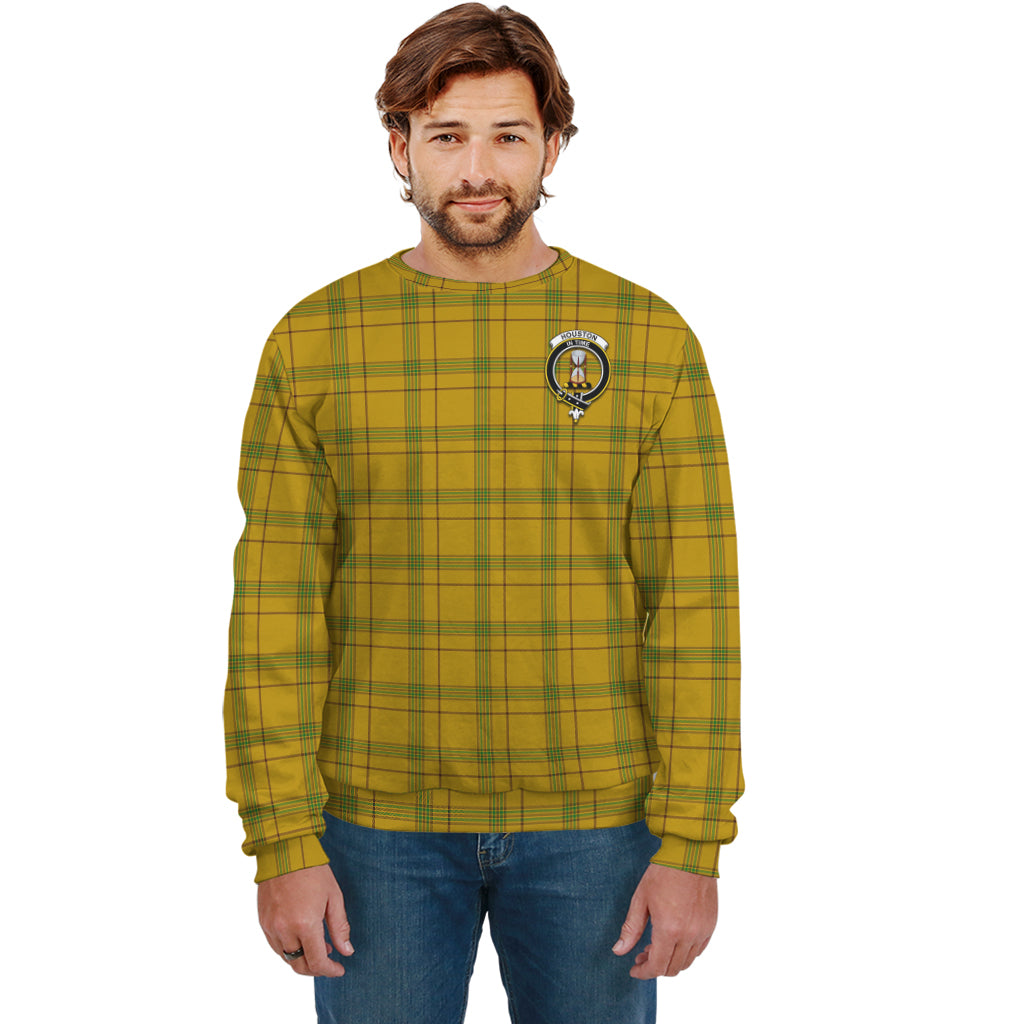 houston-tartan-sweatshirt-with-family-crest