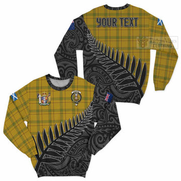 Houston Crest Tartan Sweatshirt with New Zealand Silver Fern Half Style