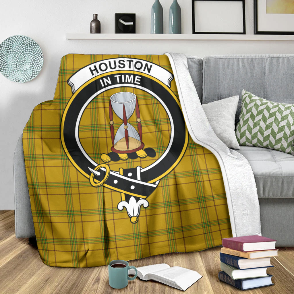 houston-tartab-blanket-with-family-crest