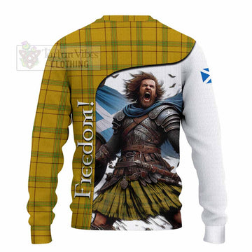 Houston Crest Tartan Knitted Sweater Inspired by the Freedom of Scottish Warrior