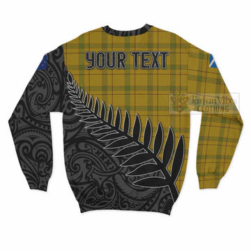 Houston Crest Tartan Sweatshirt with New Zealand Silver Fern Half Style