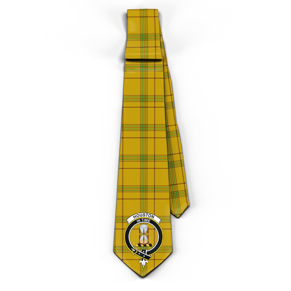 Houston Tartan Classic Necktie with Family Crest - Tartan Vibes Clothing