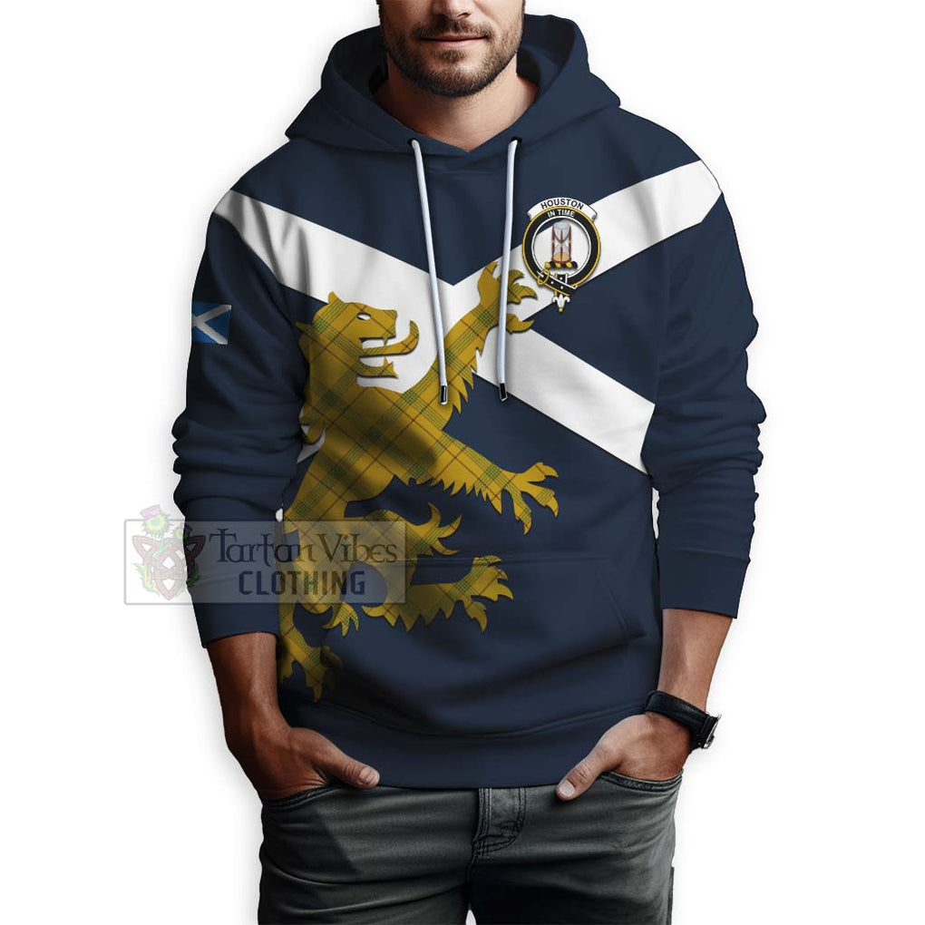 Tartan Vibes Clothing Houston Tartan Lion Rampant Hoodie – Proudly Display Your Heritage with Alba Gu Brath and Clan Name