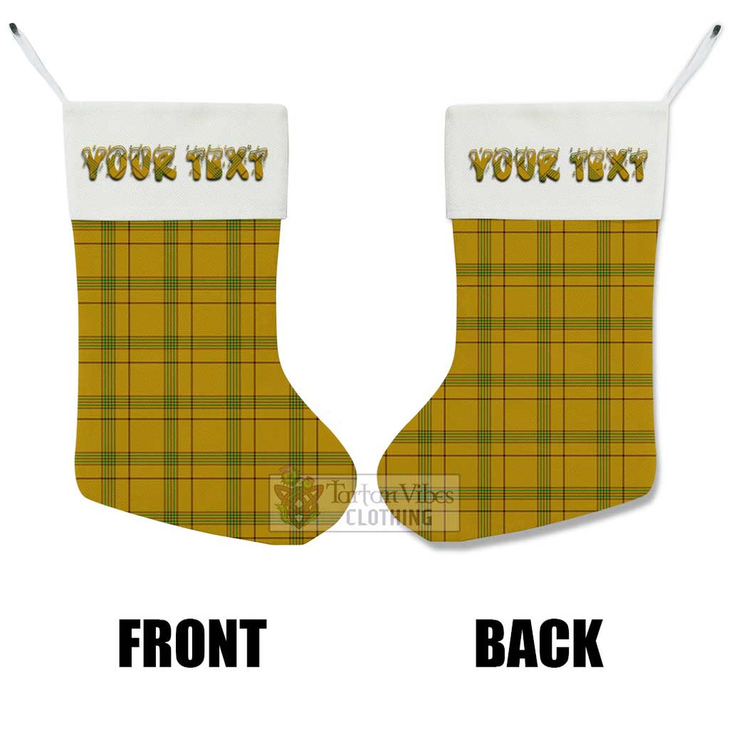 Tartan Vibes Clothing Houston Tartan Christmas Stocking with Personalized Text