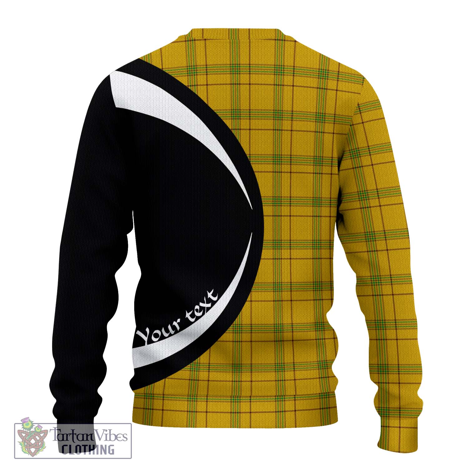 Houston Tartan Ugly Sweater with Family Crest Circle Style - Tartan Vibes Clothing