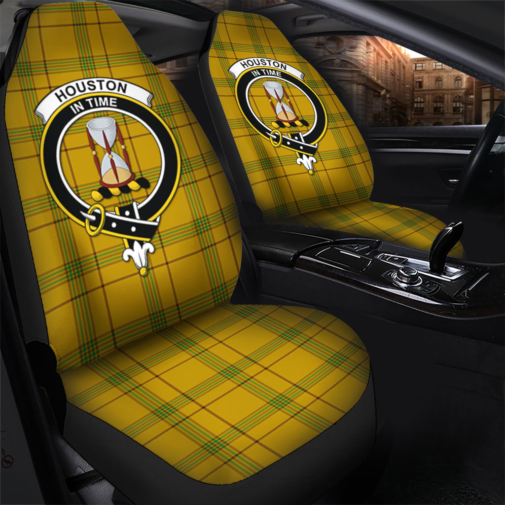 Houston Tartan Car Seat Cover with Family Crest - Tartanvibesclothing