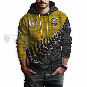 Houston Crest Tartan Hoodie with New Zealand Silver Fern Half Style