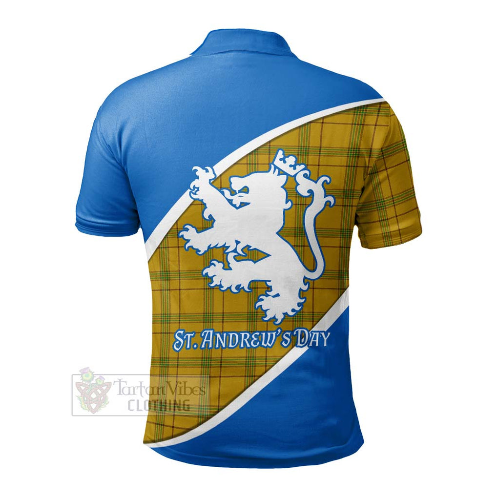 Tartan Vibes Clothing Houston Family Crest Tartan Polo Shirt Celebrate Saint Andrew's Day in Style