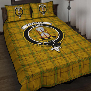 Houston Tartan Quilt Bed Set with Family Crest