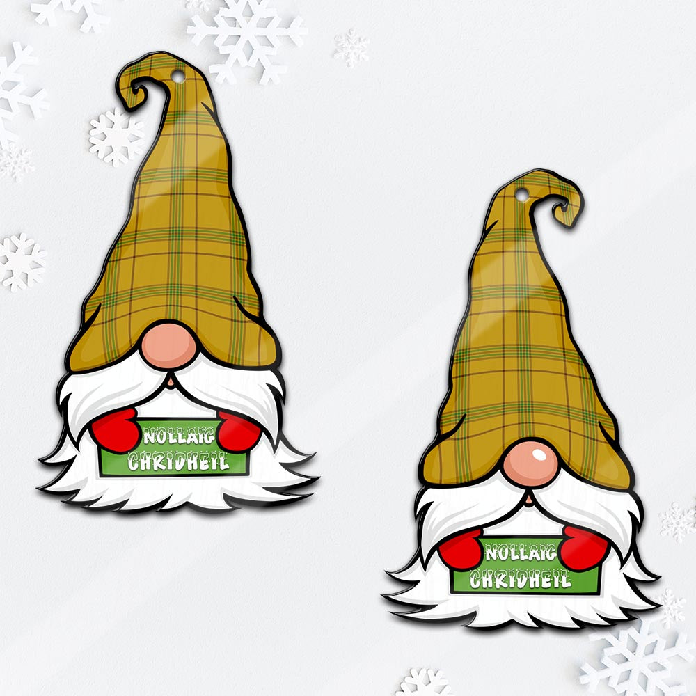 Houston Gnome Christmas Ornament with His Tartan Christmas Hat - Tartan Vibes Clothing