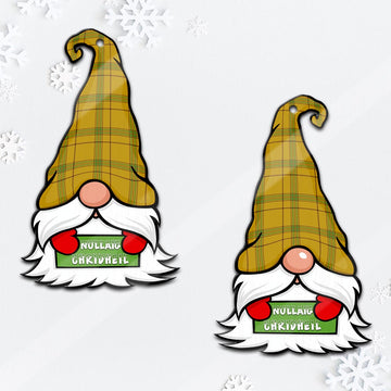 Houston Gnome Christmas Ornament with His Tartan Christmas Hat