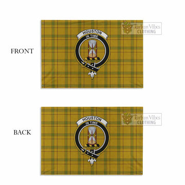 Houston Tartan House Flag with Family Crest