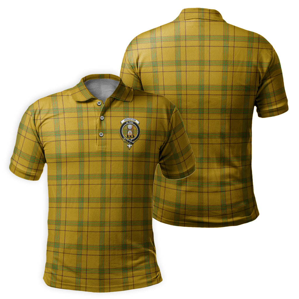 Houston Tartan Men's Polo Shirt with Family Crest - Tartan Vibes Clothing