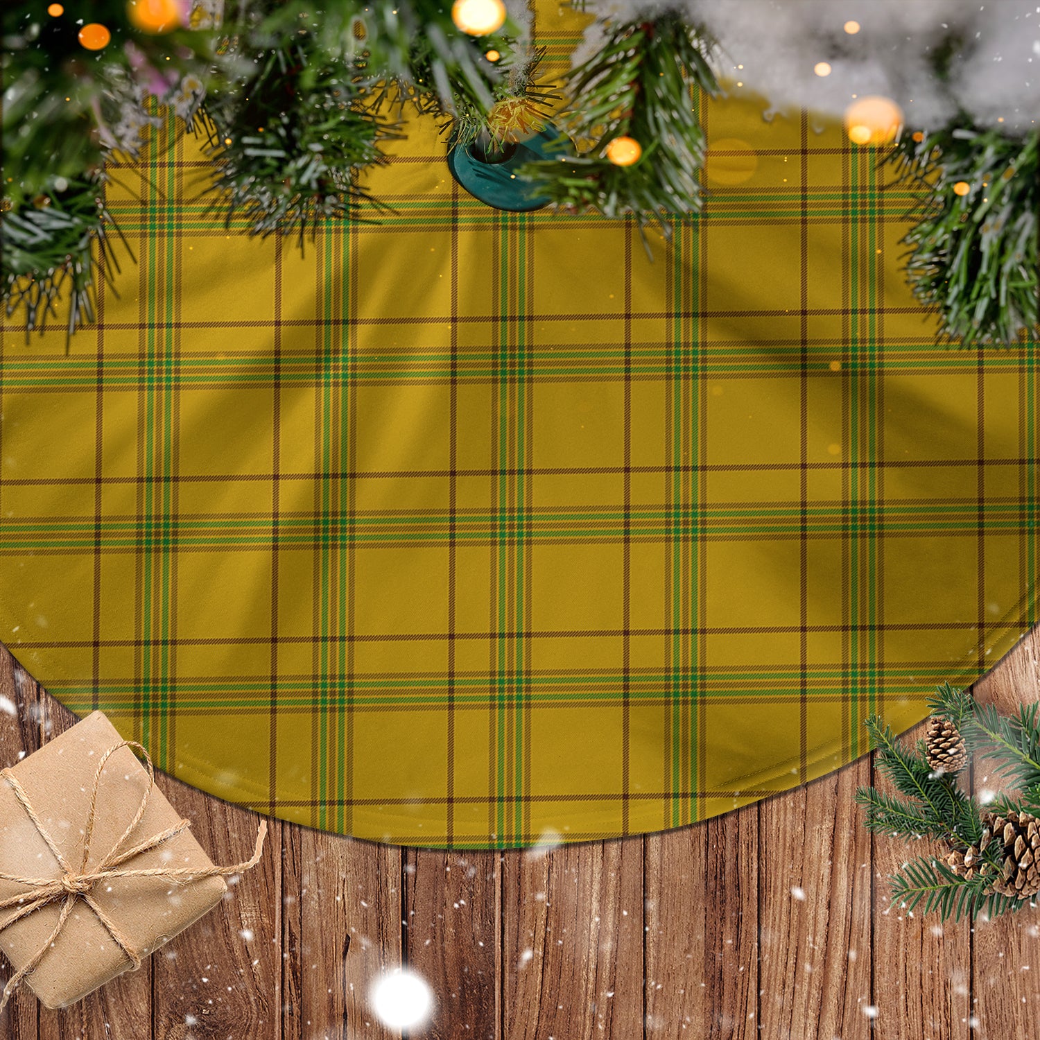 Houston Tartan Christmas Tree Skirt - Tartanvibesclothing