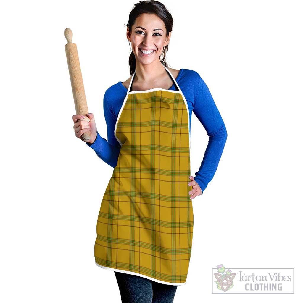 Houston Tartan Apron White - Tartan Vibes Clothing