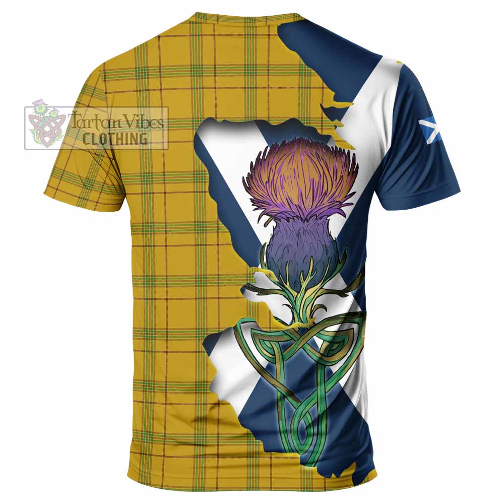 Houston Tartan Family Crest T-Shirt Scottish Thistle Celtic Inspired - Tartan Vibes Clothing
