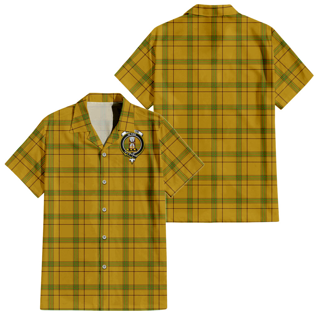 houston-tartan-short-sleeve-button-down-shirt-with-family-crest