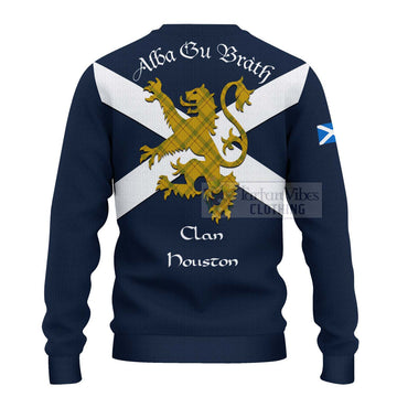 Houston Tartan Lion Rampant Ugly Sweater Proudly Display Your Heritage with Alba Gu Brath and Clan Name