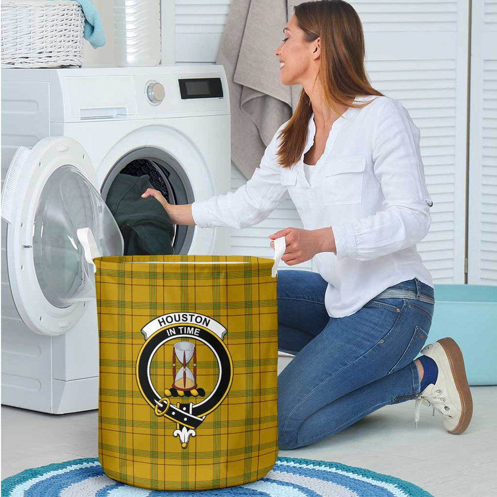 Houston Tartan Laundry Basket with Family Crest - Tartanvibesclothing Shop