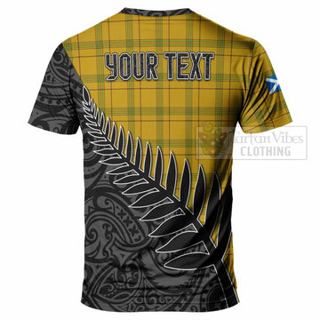 Houston Crest Tartan T-Shirt with New Zealand Silver Fern Half Style