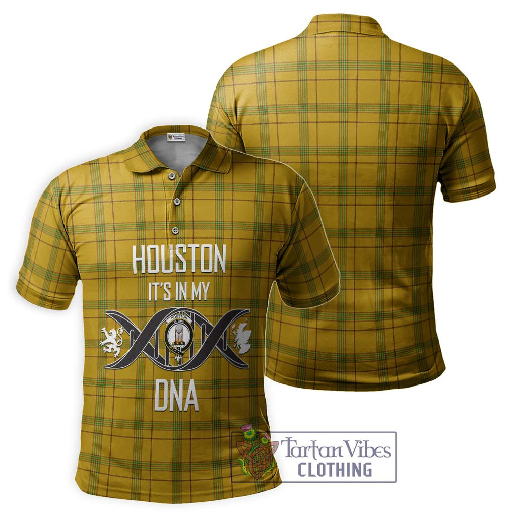 Houston Tartan Polo Shirt with Family Crest DNA In Me Style - Tartanvibesclothing Shop