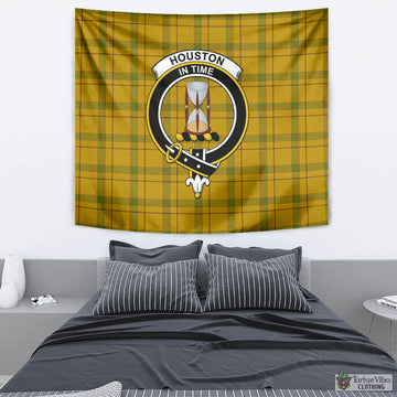 Houston Tartan Tapestry Wall Hanging and Home Decor for Room with Family Crest