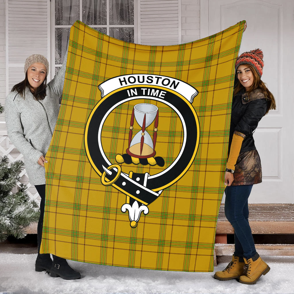 houston-tartab-blanket-with-family-crest