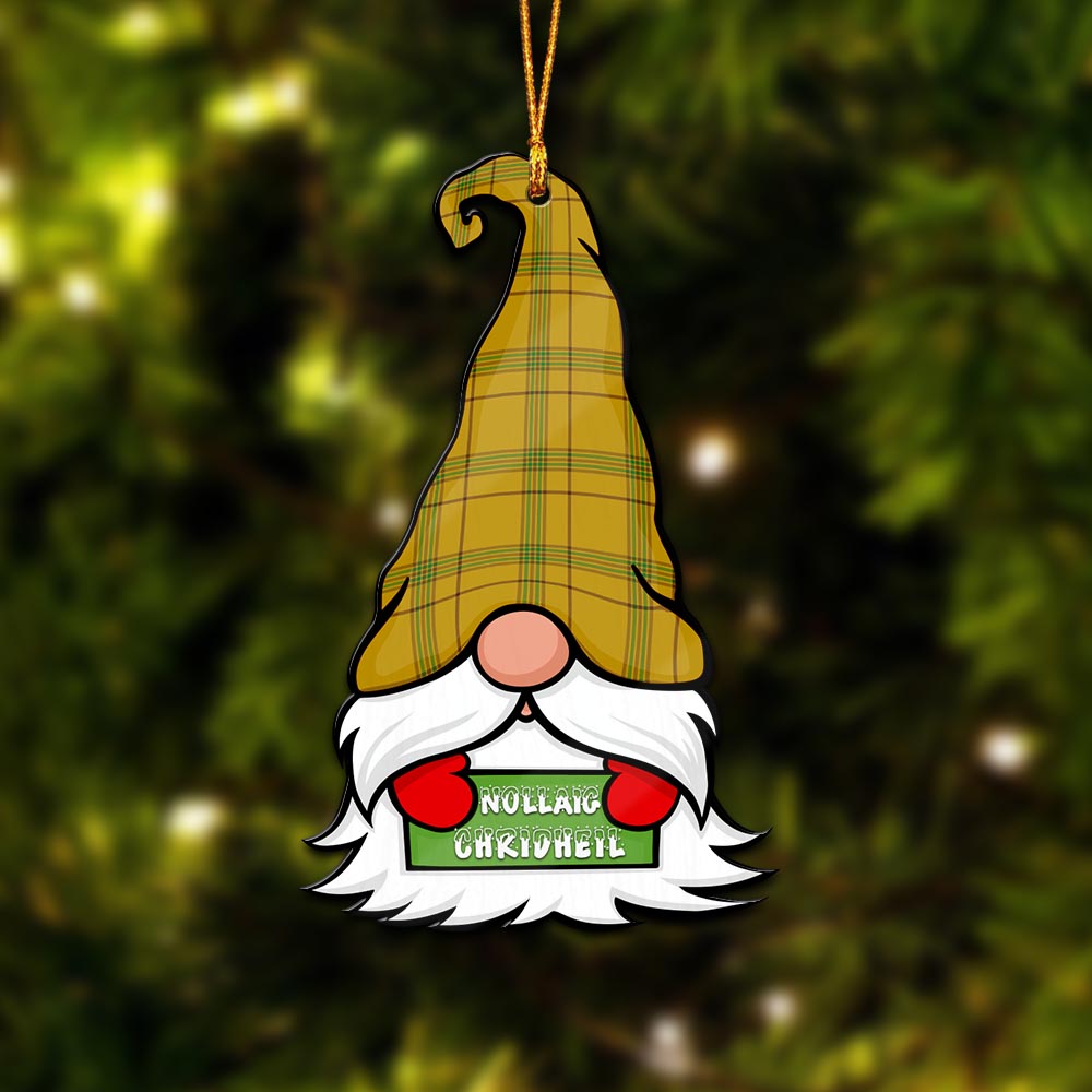 Houston Gnome Christmas Ornament with His Tartan Christmas Hat - Tartan Vibes Clothing